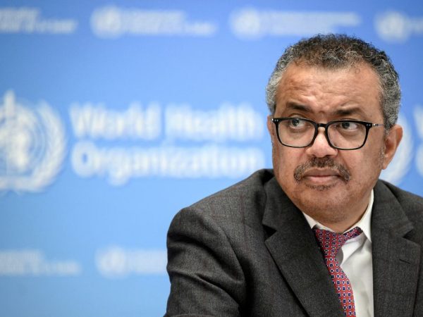 FILE PHOTO: World Health Organization chief Tedros Adhanom Ghebreyesus attends a ceremony to launch a multiyear partnership with Qatar in Geneva
