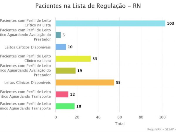 A maior parte dos pacientes é da região metropolitana de Natal. — Foto: Reprodução