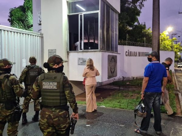 Operação do Ministério Público prendeu cinco pessoas e cumpriu mandados de busca na Câmara de Parnamirim. — Foto: MP/Divulgação