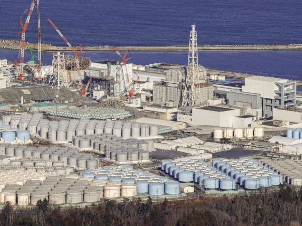 Vista da usina de Fukushima, no Japão
 22/8/2023  Kyodo via REUTERS