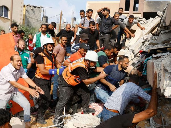 Aftermath of Israel strikes on Gaza following a Hamas surprise attack. REUTERS/Ibraheem Abu Mustafa