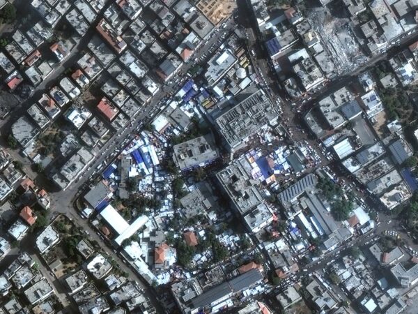 Imagem de satélite mostra hospital Al-Shifa
 7/11/2023   Maxar Technologies/Divulgação via REUTERS