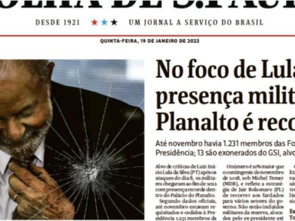 O posicionamento da Secom foi alvo de críticas na internet. — Foto: Reprodução / Folha de São Paulo