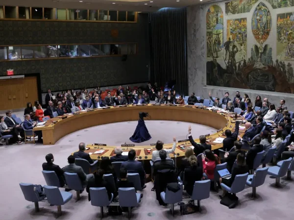 Conselho de Segurança da ONU em Nova York
 25/3/2024   REUTERS/Andrew Kelly