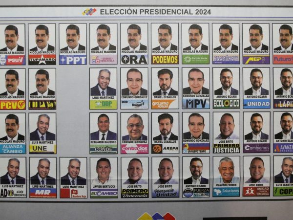 The electoral ballot for the Presidential elections of July 28 is seen in Caracas, Venezuela July 18, 2024. Reuters/Leonardo Fernandez Viloria/Proibida reprodução