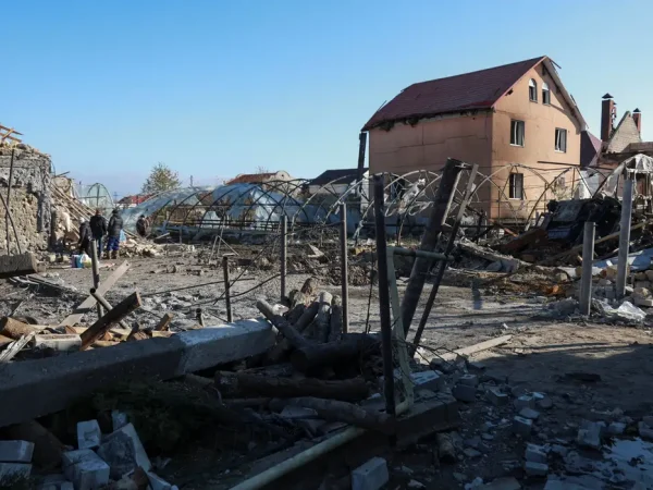A view shows a residential area heavily damaged by a Russian missile strike, amid Russia's attack on Ukraine in Odesa November 17, 2024. Reuters/Nina Liashonok/Proibida reprodução