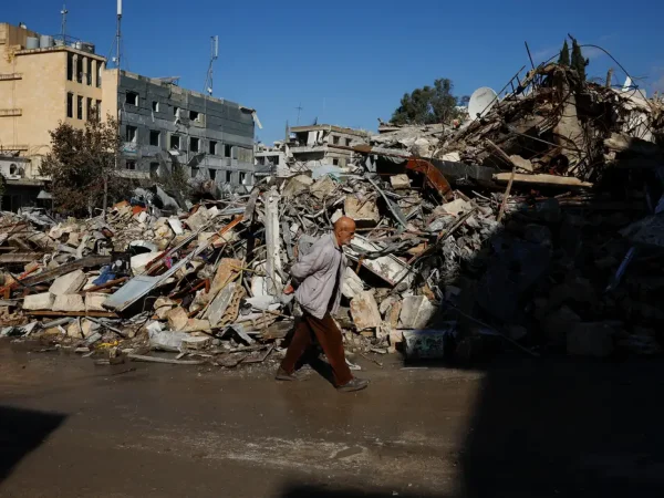 Área destruída no sul do Líbano
 28/11/2024    REUTERS/Adnan Abidi