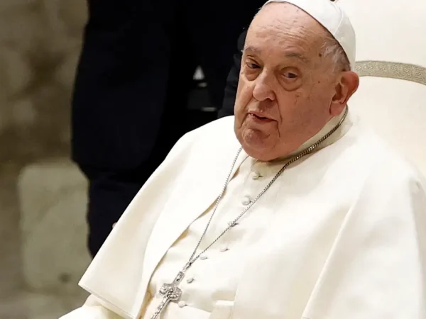 FILE PHOTO: Pope Francis looks on during the Jubilee audience in Paul VI hall at the Vatican, February 1, 2025. Reuters/Ciro De Luca/Arquivo/Proibida reprodução
