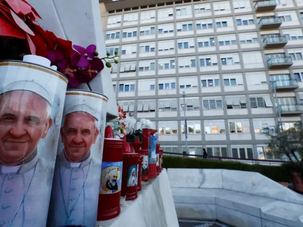 Roma- 22/02/2025 Hospital Gemelli, onde o Papa Francisco está internado para tratamento, em Roma, Itália, 22 de fevereiro de 2025. REUTERS/Ciro De Luca/ Reprodução proibida.
