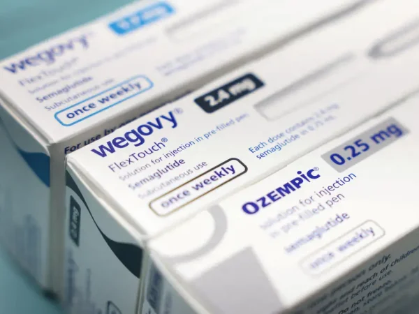 FILE PHOTO: Boxes of Ozempic and Wegovy made by Novo Nordisk are seen at a pharmacy in London, Britain March 8, 2024. Reuters/Hollie Adams/Proibida reprodução