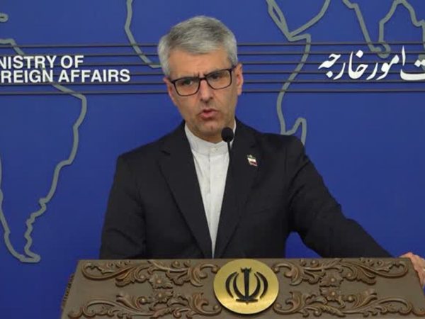 01/04/2026 - O PORTA-VOZ DO MINISTÉRIO DAS RELAÇÕES EXTERIORES DO IRÃ, ESMAEIL BAGHAEI. Foto: Frame/Reuters