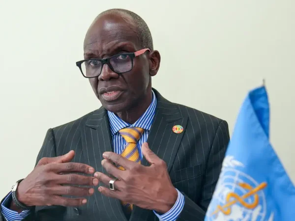 WHO Regional Director for Africa, Mohamed Yakub Janabi, attends an interview with Reuters on the Ebola situation, at the World Organisation headquarters in Geneva, Switzerland, May 22, 2026. REUTERS/Cecile Mantovani