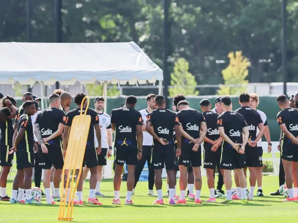 Soccer Football - FIFA World Cup 2026 - Brazil Training - Columbia Park Training Facility, Morristown, New Jersey, U.S. - June 15, 2026
General view during training IMAGN IMAGES via Reuters/Caean Couto