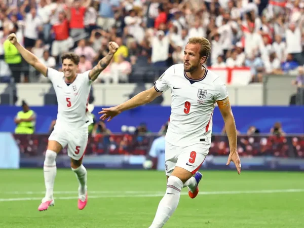 Soccer Football - FIFA World Cup 2026 - Group L - England v Croatia - Dallas Stadium, Arlington, Texas, U.S. - June 17, 2026 England's Harry Kane celebrates scoring their second goal REUTERS/Hannah Mckay
