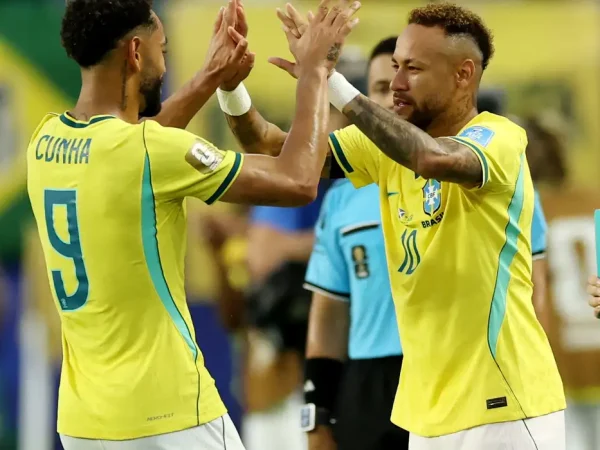 Soccer Football - FIFA World Cup 2026 - Group C - Scotland v Brazil - Miami Stadium, Miami Gardens, Florida, U.S. - June 24, 2026 Brazil's Neymar Jr. comes on as a substitute to replace Matheus Cunha REUTERS/Paul Childs