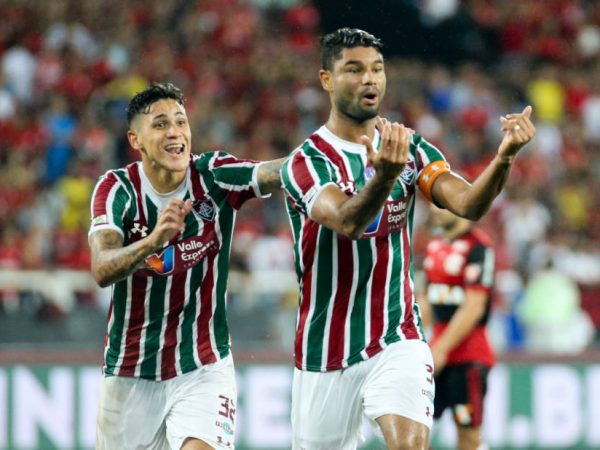 Gum abriu o caminho para a classificação do Fluminense diante do Flamengo, no Engenhão (foto: Lucas Merçon/Fluminense)