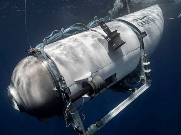 Submarino desaparecido fica sem oxigênio, após tempo estimado pelas autoridades esgotar. — Foto: OceanGate Expeditions/Divulgação