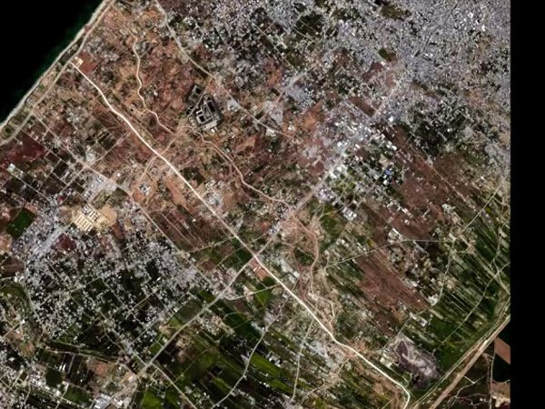 Brasília (DF) 21/03/2024 - Imagens de satélite mostram 35% das construções de Gaza destruídas, diz ONU.
Frame:Reuters/Nasa