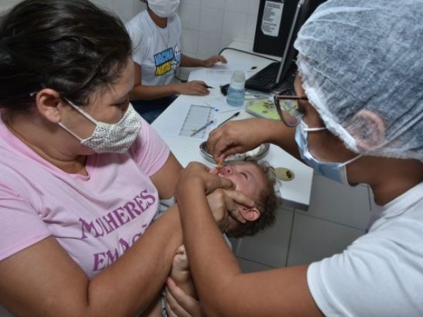 Vacinação contra a pólio será intensificada durante o mês de setembro. — Foto: Joana Lima