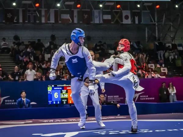 Wixu, 26/10/2025 - Atleta Ícaro Miguel no Mundial de Taekwondo. Foto: World Taekwondo/Divulgação