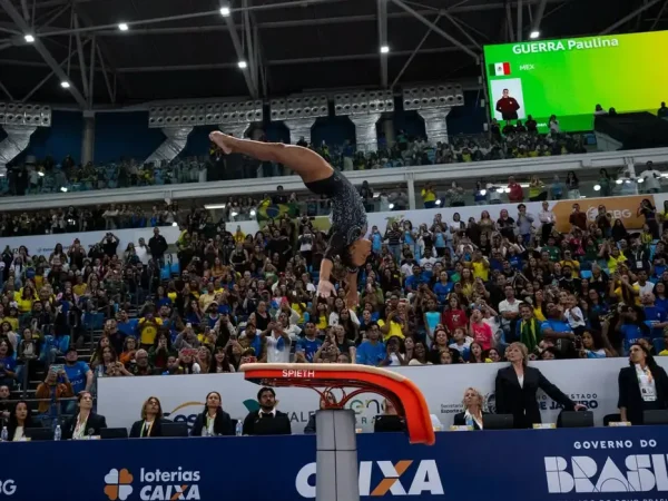 Rebeca Andrade, atleta da Seleção Brasileira de Ginástica. Foto: MeloGym/CBG