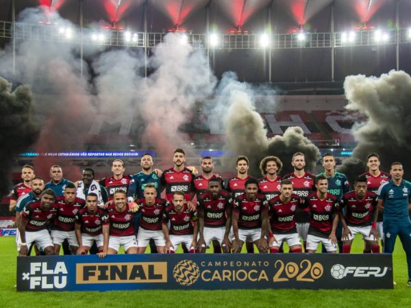 Rubro-Negro garante triunfo com gol de Vitinho nos acréscimos — Foto: Alexandre Vidal / Flamengo