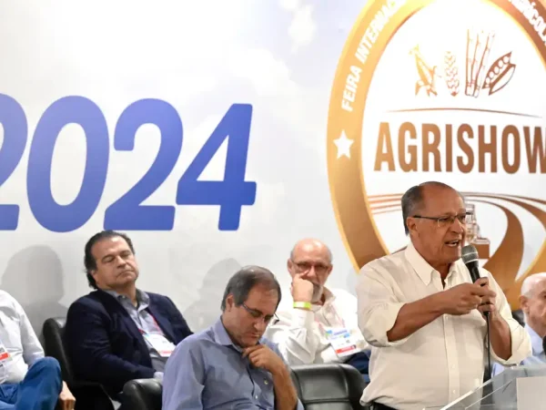 28-04-2024 Vice Presidente da República Geraldo Alckmin durante Cerimônia de abertura da AGRISHOW 2024 em Ribeirão Preto SP. Foto: Cadu Gomes/VPR