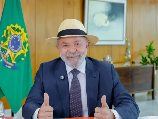 Brasília (DF), 13/01/2025 - Presidente da República, Luiz Inácio Lula da Silva, durante Participação por videoconferência na cerimônia alusiva aos 164 anos da CAIXA, no Palácio do Planalto. Foto: Ricardo Stuckert/PR