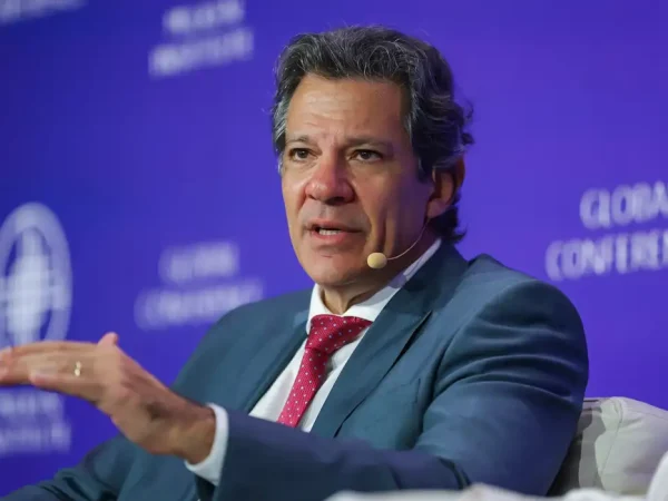 Los Angeles, 05/05/2025 - Ministro da Fazenda, Fernando HAddad, participa da Sessão
