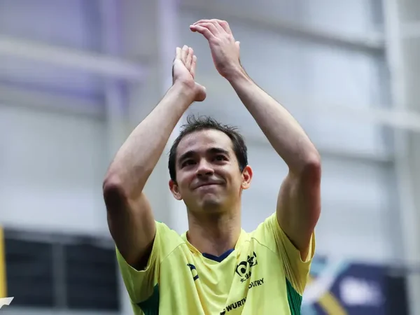 Buenos Aires, 27/07/2025 - Mesatenista Hugo Calderano conquista título na disputa do WTT Contender de Buenos Aires. Foto: World Table Tennis/Divulgação
