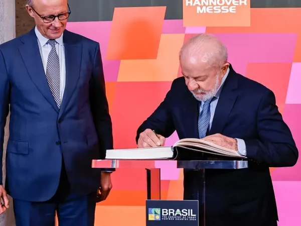 19.04.2026 – Presidente da República, Luiz Inácio Lula da Silva, durante cerimônia de Abertura da Feira Industrial de Hanôver. Theodor-Heuss-Platz 1-3, Alemanha.

Foto: Ricardo Stuckert / PR