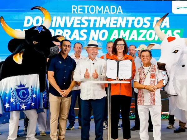 27.05.2026 - Presidente da República, Luiz Inácio Lula da Silva, durante anúncio da retomada de investimentos da Petrobras no Amazonas. Manaus - AM.

Foto: Ricardo Stuckert / PR