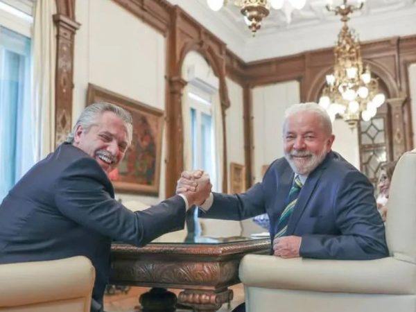 Lula almoçou com o presidente da Argentina. — Foto: Reprodução