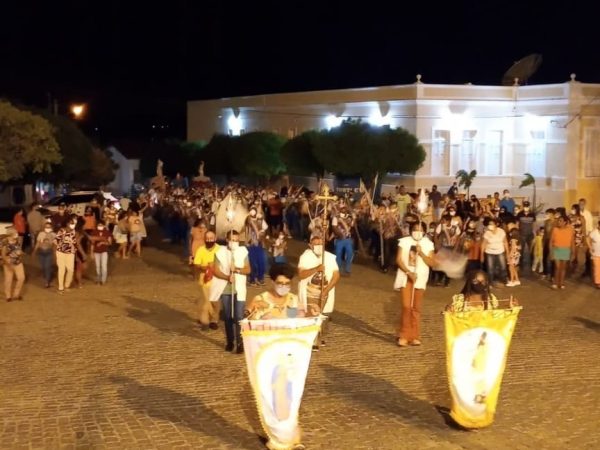 Abertura da Festa dos Negros do Rosário 2021/2022 em Jardim do Seridó. — Foto: Reprodução/Instagram