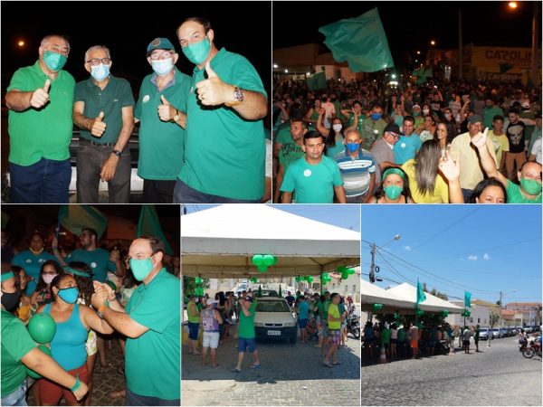 Esta foi a maior mobilização da campanha eleitoral até o momento em Jardim do Seridó. — Foto: Divulgação