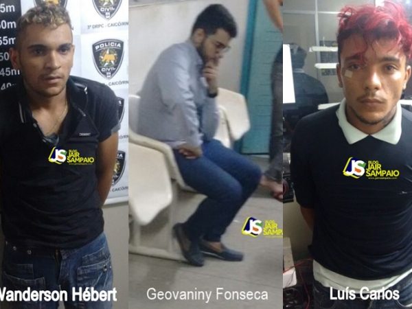 Advogado e clientes presos em Caicó - (Blog Jair Sampaio)