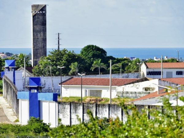 Penitenciária Estadual de Alcaçuz fica em Nísia Floresta, na Grande Natal, e é a maior unidade prisional do estado — Foto: Pedro Vitorino