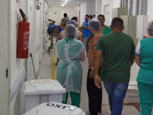 Caso aconteceu na manhã desta quinta (19) no Hospital Telecila Freitas Fontes, em Caicó. — Foto: Reprodução