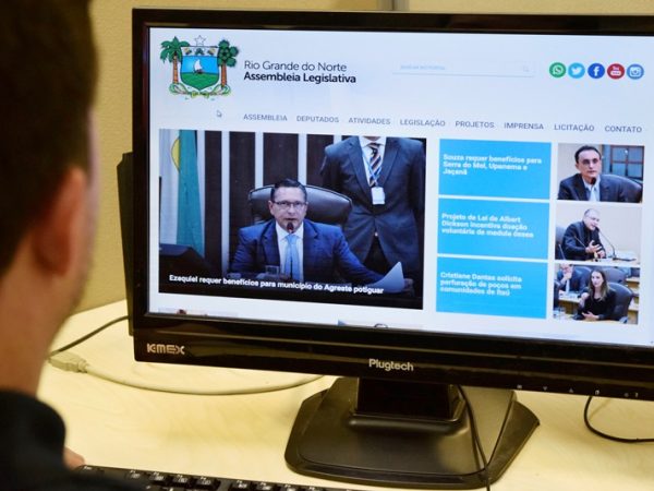 Assembleia Legislativa do RN lança novo site