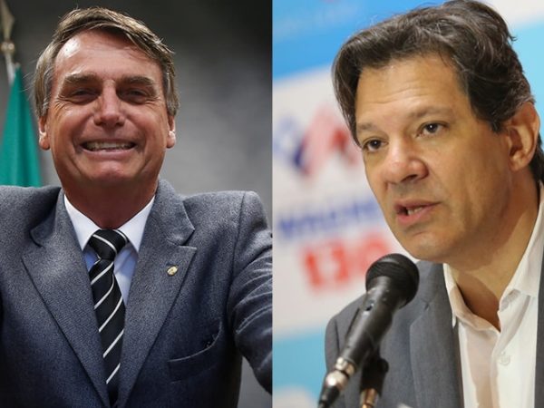 Jair Bolsonaro e Fernando Haddad (Crédito: © Reprodução)