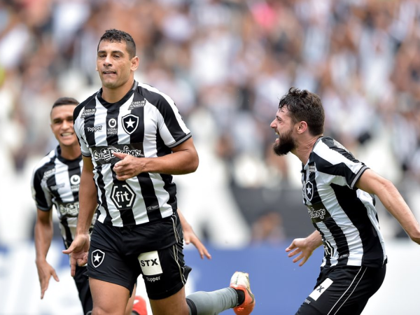 Diego Souza marcou o gol da vitória do Botafogo — Foto: Thiago Ribeiro / Botafogo
