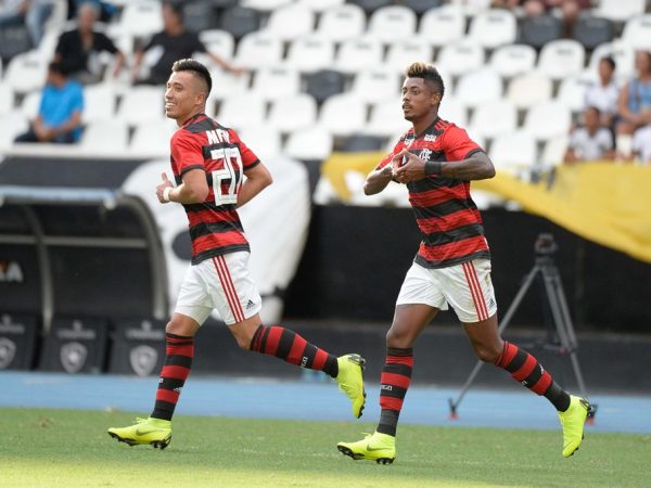O destaque da partida foi o estreante Bruno Henrique — Foto: Alexandre Vidal/Flamengo