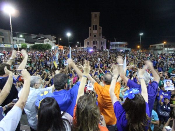 O candidato do PDT agradeceu a expressiva participação da população local (Foto: Divulgação)