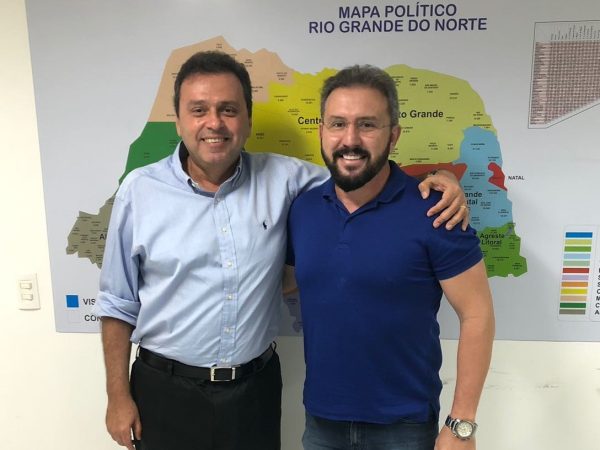 Carlos Eduardo recebe apoio de Ney Leite (PSD), ex-prefeito de Touros (Foto: Divulgação)