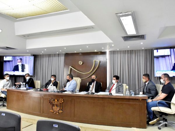 CPI da Covid da Assembleia Legislativa do RN teve mais uma reunião na tarde desta quarta-feira (20). — Foto: Eduardo Maia