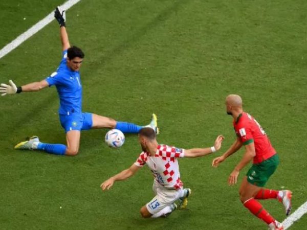Marrocos e Croácia fizeram jogo morno. — Foto: Reprodução