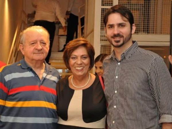 Carlos Augusto, Rosalba Ciarlini e o filho Kadu Ciarlini (Foto Reprodução/Divulgação)