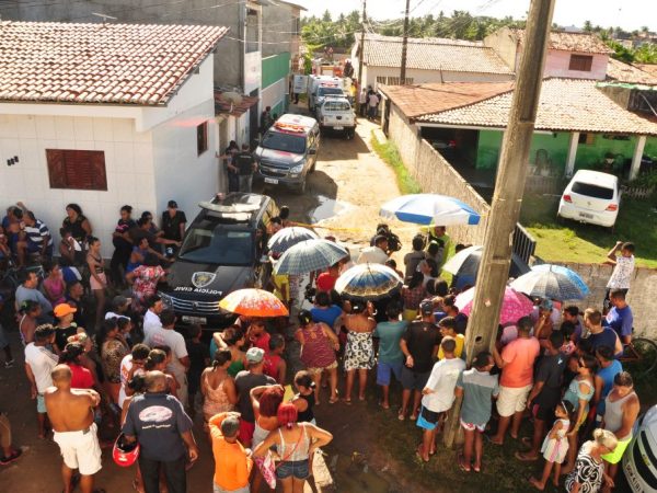 Pedreiro Marcondes Gomes da Silva, suspeito do desaparecimento de Iasmin Lorena, em Natal, foi preso no litoral potiguar (Foto: José Aldenir/Agora Imagens)