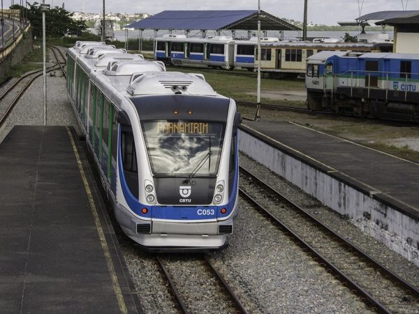 Trem da CBTU, indo a Parnamirim, na Grande Natal — Foto: CBTU/ George Antony/Divulgação