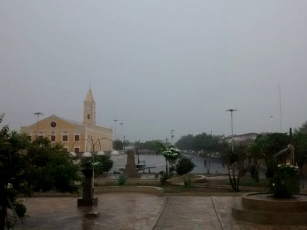 Chuva na cidade de Florânia na Região Seridó potiguar - Reprodução/Arquivo